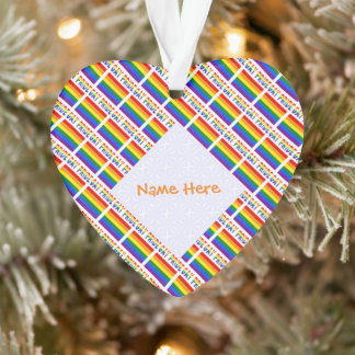 Coeur en carrelage LGBTQ personnalisé en acrylique