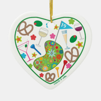 Cœur En Céramique 19ème Ornement de coeur de trou