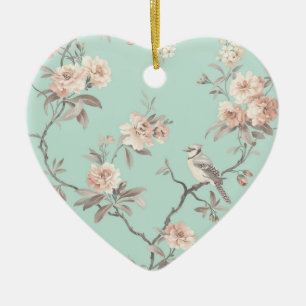 Cœur En Céramique Ornement Coeur suspendu - Chic Chic de Shabby