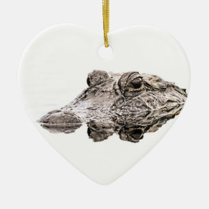 Cœur En Céramique Ornement d'alligator