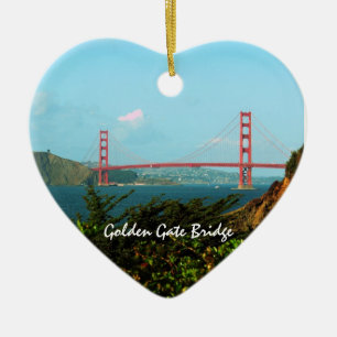 Cœur En Céramique Ornement de golden gate bridge