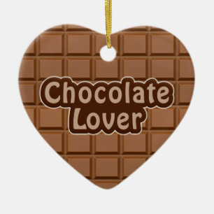 Cœur En Céramique Ornement de l'amant au chocolat