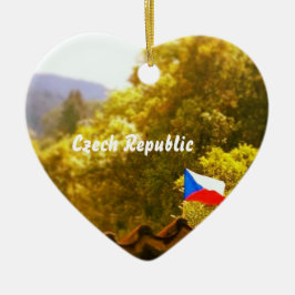 Cœur En Céramique Ornement de République Tchèque