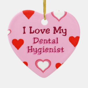 Cœur En Céramique Ornement d'hygiéniste dentaire