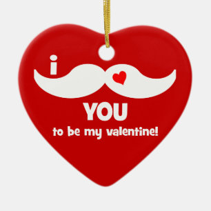 Cœur En Céramique ornement drôle de valentine