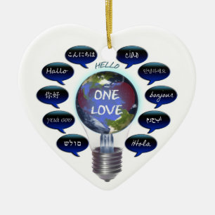 Cœur En Céramique Un ornement d'amour