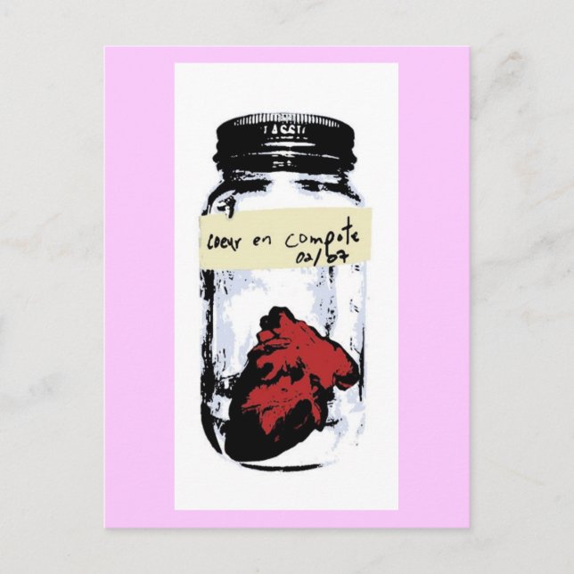 Coeur En Compote Postkarte (Vorderseite)