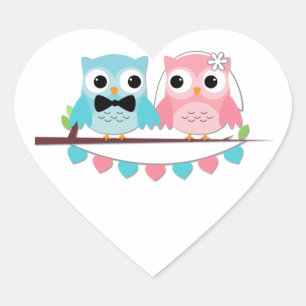 Cœur Épouse, Sticker de la chouette de la chambre