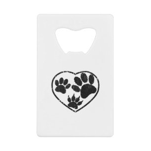 Coeur Et Empreintes de pattes De Animaux De Compag