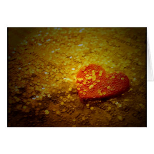 Coeur et Parties scintillant sur la page Vintage d