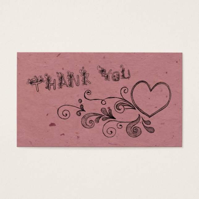 Coeur et tourbillon merci (Devant)