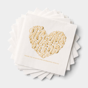 Cœur Fantaisiste Calligraphie Bonne Action de Grâc