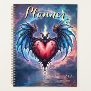 Cœur Flamboyant de la Lune – Amour Cosmique Gothiq
