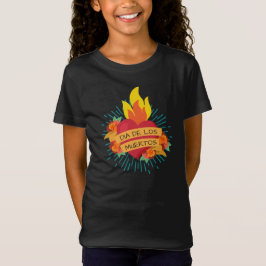 Coeur flamboyant Dia de los Muertos | T-shirt