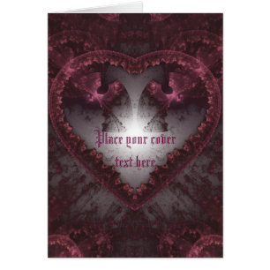 Coeur gothique pourpre 001