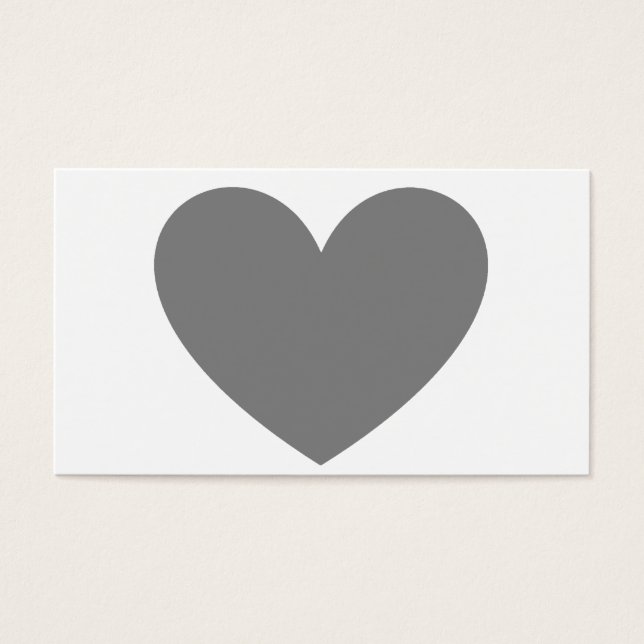 Coeur gris (Devant)