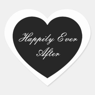 Cœur Heureux Jamais après Sticker