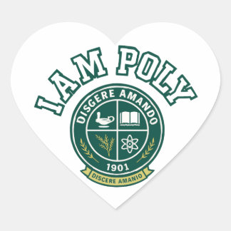 Cœur I AM POLY Classic Heart Sticker