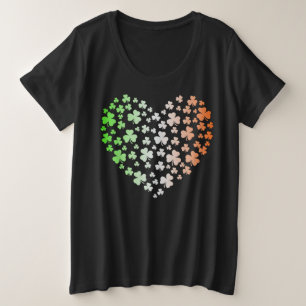 Coeur irlandais de shamrock du jour de St Patrick