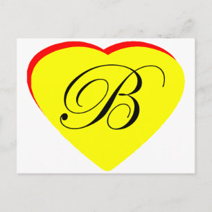 Coeur jaune rouge B Faire-part de mariage Le MUSÉE
