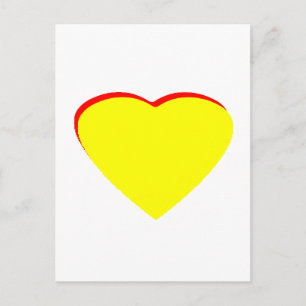 Coeur Jaune Rouge Faire-part de mariage Le MUSÉE Z