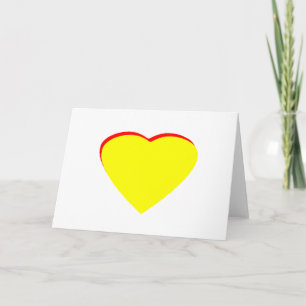 Coeur Jaune Rouge Faire-part de mariage Le MUSÉE Z