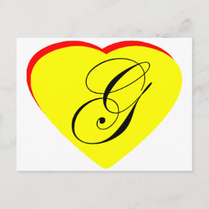 Coeur jaune rouge G Faire-part de mariage Le MUSÉE