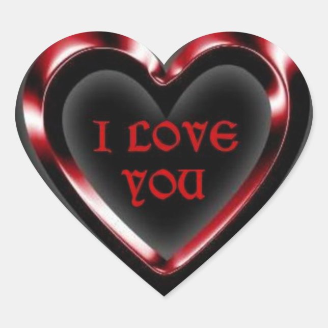 Cœur Je T'Aime Sticker (Devant)
