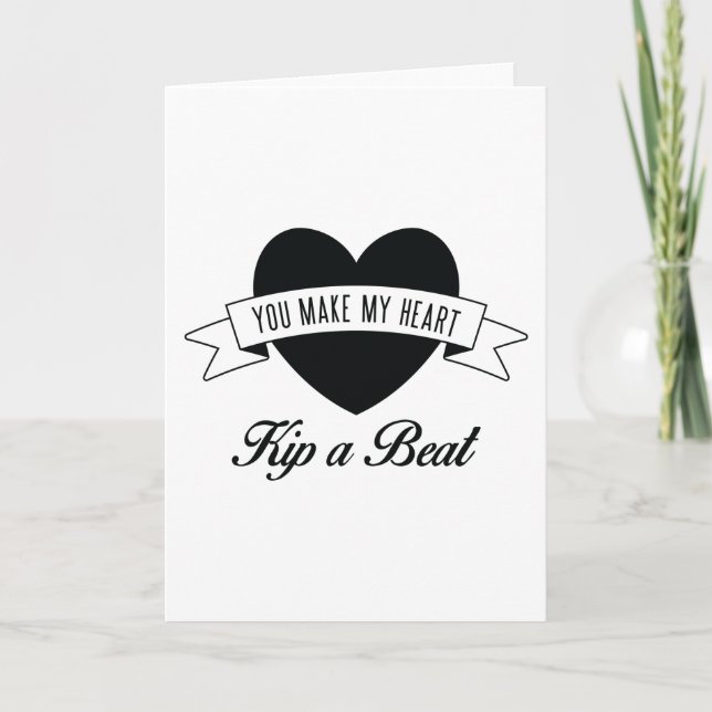 Coeur Kip une carte de Saint-Valentin de Crossfit (Devant)