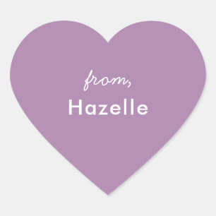 Cœur Lavande forme coeur valentine's sticker
