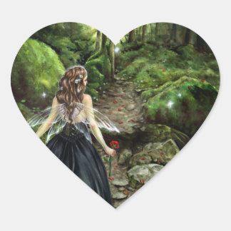 Cœur Le long du Sticker Forest Path