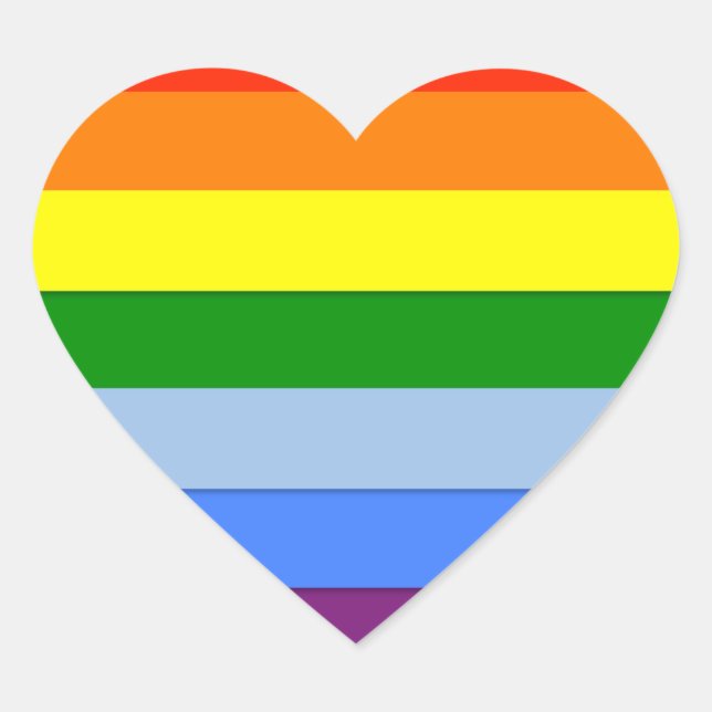 CŒUR LGBT STICKER (Devant)