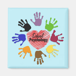 "Coeur" Magnet de psychologie scolaire
