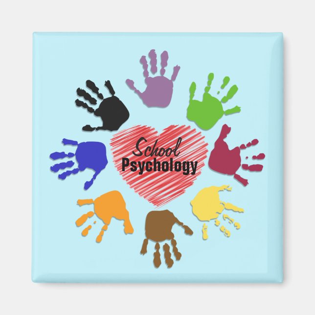 "Coeur" Magnet de psychologie scolaire (Devant)