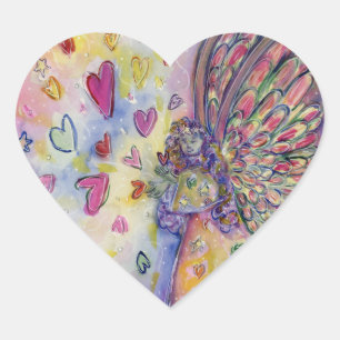 Cœur Manifestation Universe Angel Art Sticker Decal