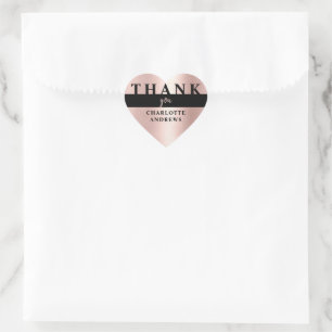 Cœur Merci! Sticker Coeur Rosegold du Salon Moderne
