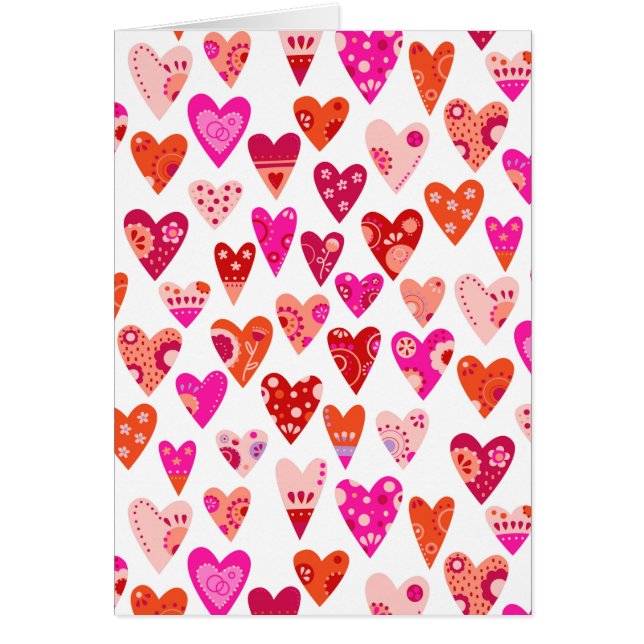 Coeur Motif rose rouge Valentines (Devant)