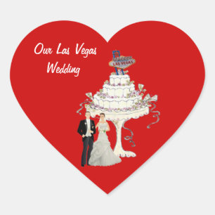Cœur Notre Sticker Mariage Las Vegas