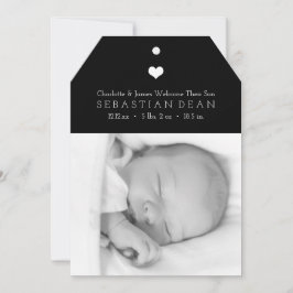 Coeur Nouveau bébé Modèle photo personnalisé