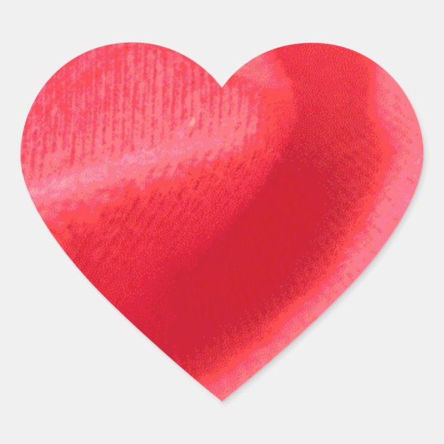 Coeur ombragé - Sticker (Devant)