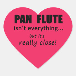 Cœur Pan Flute n'est pas tout Sticker de coeur