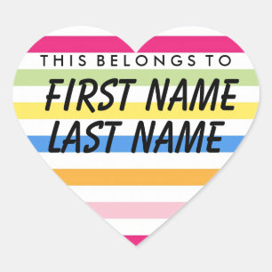 Cœur Personnalisé, Ce Qui Appartient À Coeur Sticker