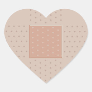 Cœur Plâtre de pansement Médicale - Sticker de coeur