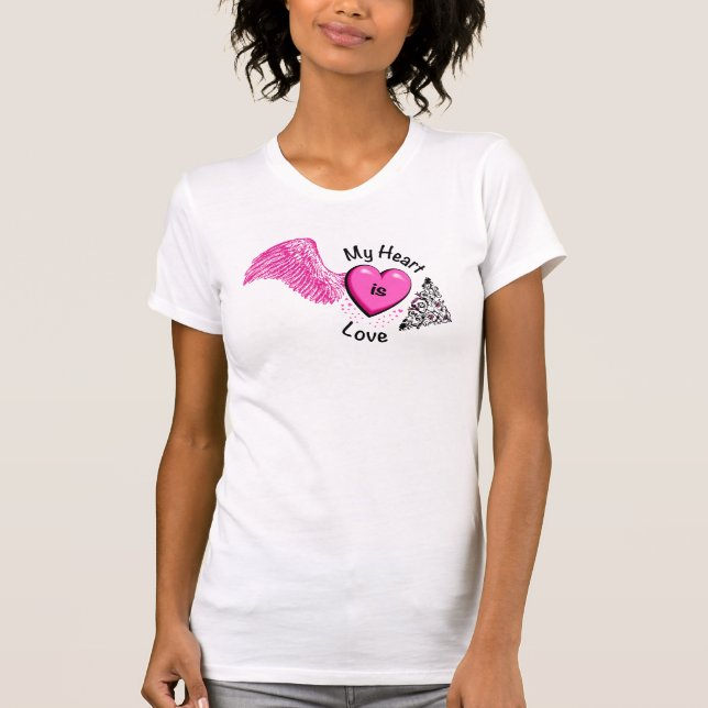 Coeur plein d'amour T-shirt (Devant)