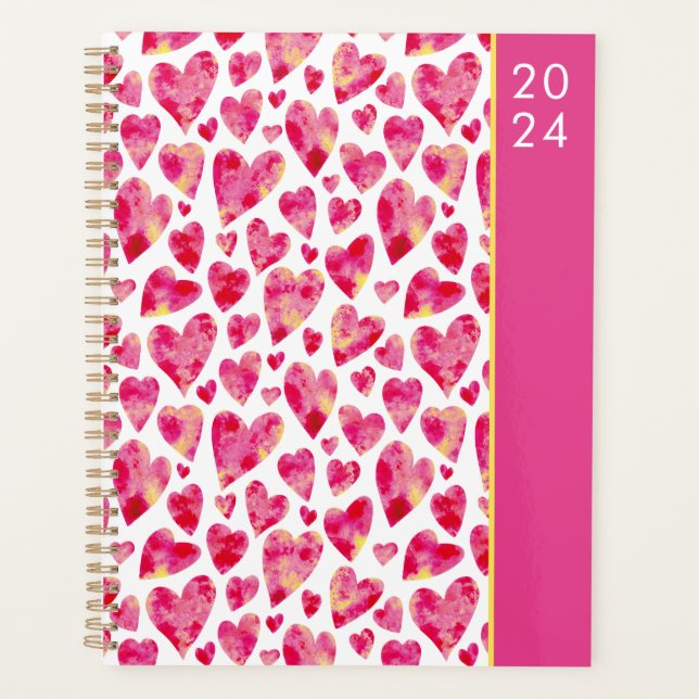 Coeur rose de fille 2024 (Devant)