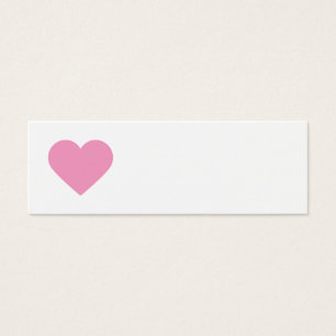 Coeur rose doux & Tags cadeaux Chevron