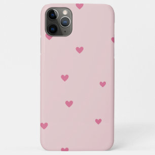 coeur rose mignon coque pour iphone 11 pro max.