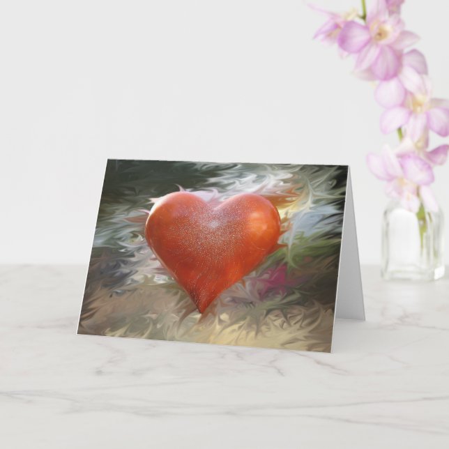 Cœur rouge de San Francisco - carte (Orchidée)