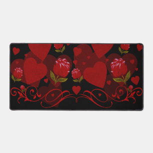 Coeur rouge, roses rouges pour la Saint Valentin