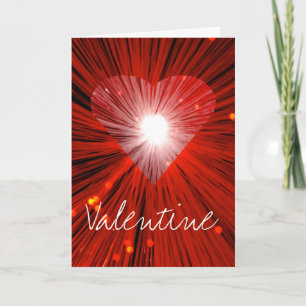 Coeur rouge 'Valentine...être ma carte de voeux